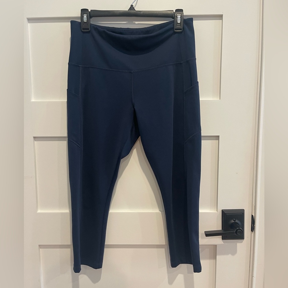 Absolutely fit tummy control Women's Navy Leggings capri